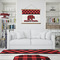 Lumberjack Plaid Wall Hanging Tapestry - IN CONTEXT