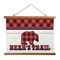 Lumberjack Plaid Wall Hanging Tapestry - Wide (Personalized)