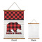 Lumberjack Plaid Wall Hanging Tapestry - Portrait - APPROVAL
