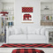 Lumberjack Plaid Wall Hanging Tapestry - Portrait - IN CONTEXT