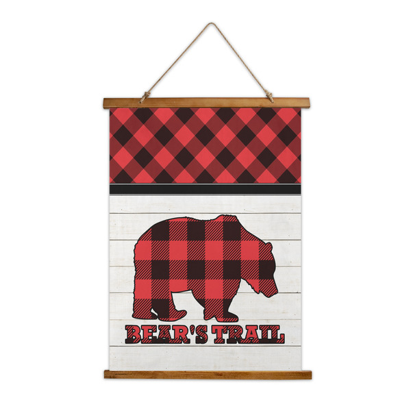 Custom Lumberjack Plaid Wall Hanging Tapestry - Tall (Personalized)