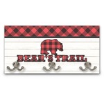 Lumberjack Plaid Wall Mounted Coat Rack (Personalized)