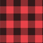 Lumberjack Plaid Wallpaper & Surface Covering (Water Activated 24"x 24" Sample)
