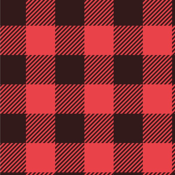 Custom Lumberjack Plaid Wallpaper & Surface Covering (Water Activated 24"x 24" Sample)