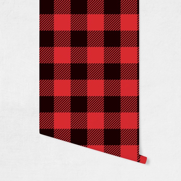 Lumberjack Plaid Wallpaper on Wall