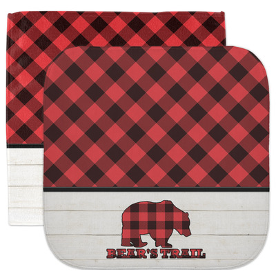 Lumberjack Plaid Facecloth / Wash Cloth (Personalized)