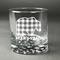 Lumberjack Plaid Whiskey Glass - Front/Approval