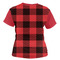 Lumberjack Plaid Women's T-shirt Back