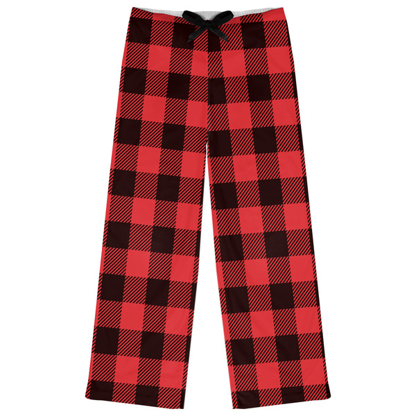 Custom Lumberjack Plaid Womens Pajama Pants - L