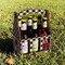 Lumberjack Plaid Wood Beer Bottle Caddy - Lifestyle