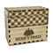 Lumberjack Plaid Wood Recipe Box - Front/Main