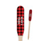 Lumberjack Plaid Paddle Wooden Food Picks (Personalized)