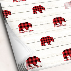 Lumberjack Plaid Wrapping Paper Sheets - Single-Sided - 20" x 28" (Personalized)
