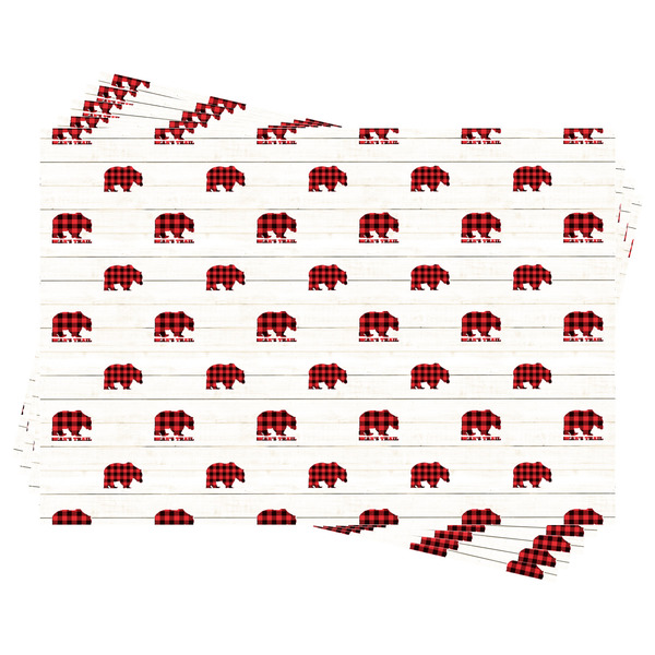 Lumberjack Plaid Wrapping Paper - Front & Back - Sheets Approval