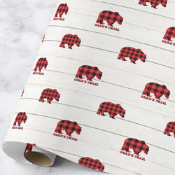 Lumberjack Plaid Wrapping Paper Roll - Large - Matte (Personalized)