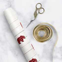 Lumberjack Plaid Wrapping Paper Roll - Small (Personalized)