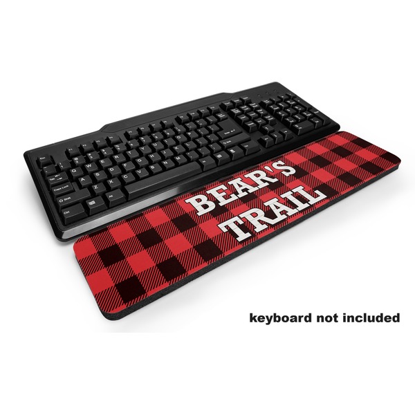 Custom Lumberjack Plaid Keyboard Wrist Rest (Personalized)