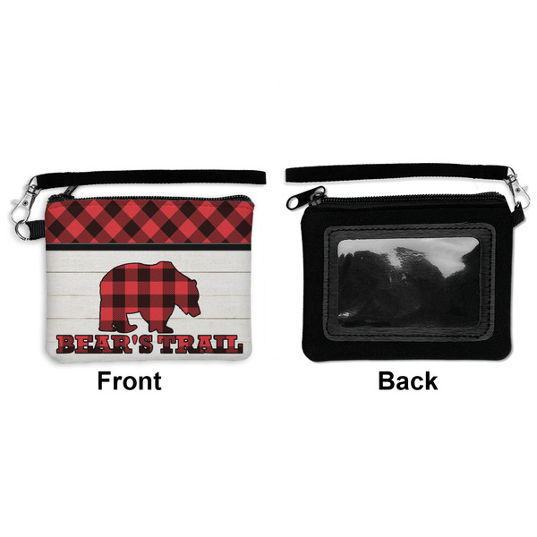 Lumberjack Plaid Wristlet ID Cases - Front & Back