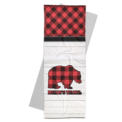 Lumberjack Plaid Yoga Mat Towel (Personalized)