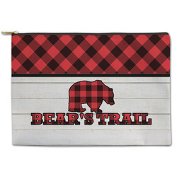 Lumberjack Plaid Zipper Pouch (Personalized)