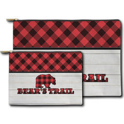 Lumberjack Plaid Zipper Pouch (Personalized)