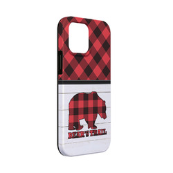 Lumberjack Plaid iPhone Case - Rubber Lined - iPhone 13 Mini (Personalized)