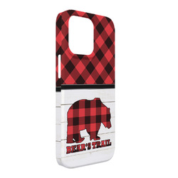 Lumberjack Plaid iPhone Case - Plastic - iPhone 13 Pro Max (Personalized)