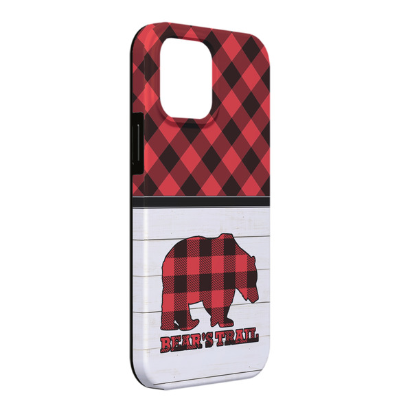 Custom Lumberjack Plaid iPhone Case - Rubber Lined - iPhone 13 Pro Max (Personalized)