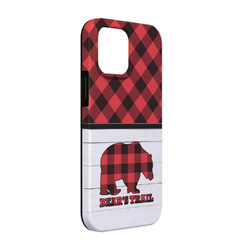 Lumberjack Plaid iPhone Case - Rubber Lined - iPhone 13 Pro (Personalized)