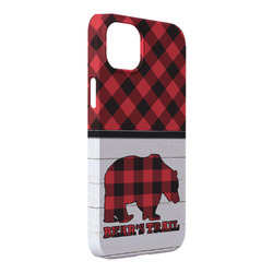 Lumberjack Plaid iPhone Case - Plastic - iPhone 14 Pro Max (Personalized)