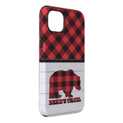 Lumberjack Plaid iPhone Case - Rubber Lined - iPhone 14 Pro Max (Personalized)