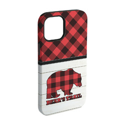 Lumberjack Plaid iPhone Case - Rubber Lined - iPhone 15 (Personalized)