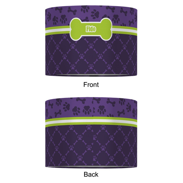 Pawprints & Bones 12" Drum Lampshade - APPROVAL (Fabric)