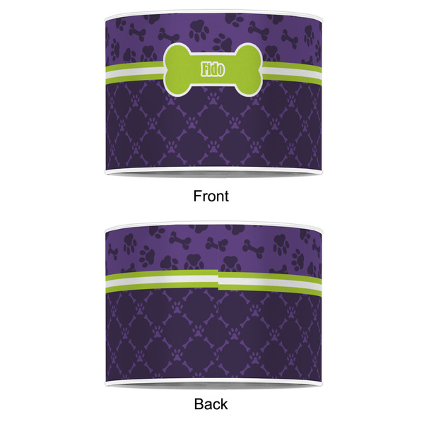 Pawprints & Bones 12" Drum Lampshade - APPROVAL (Poly Film)