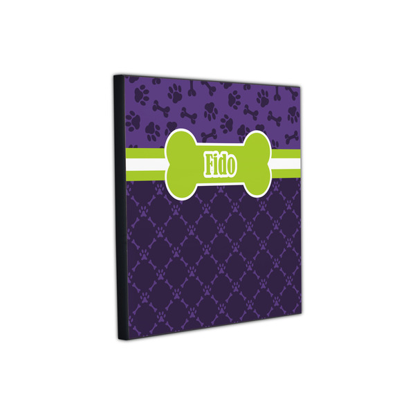 Pawprints & Bones 12x12 Wood Print - Angle View