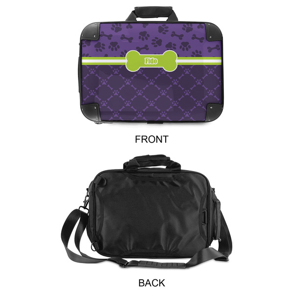 Pawprints & Bones 15" Hard Shell Briefcase - APPROVAL