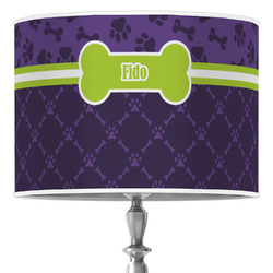 Pawprints & Bones Drum Lamp Shade (Personalized)
