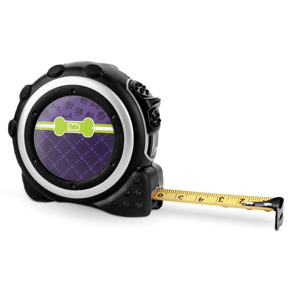 Custom Pawprints & Bones Tape Measure - 16 Ft (Personalized)