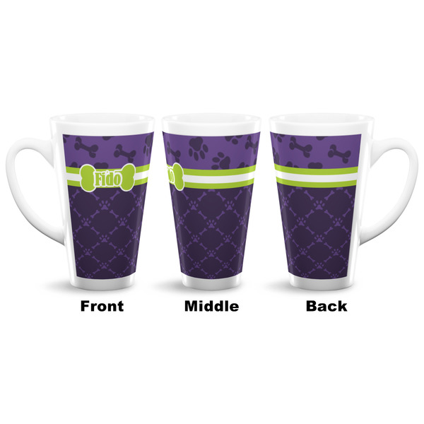 Pawprints & Bones 16 Oz Latte Mug - Approval