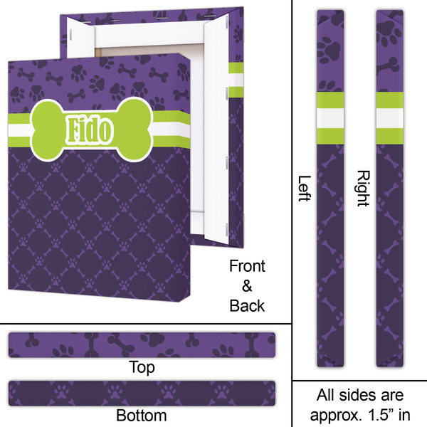 Pawprints & Bones 16x20 - Canvas Print - Approval