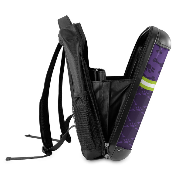 Pawprints & Bones 18" Hard Shell Backpacks - SIDE OPEN