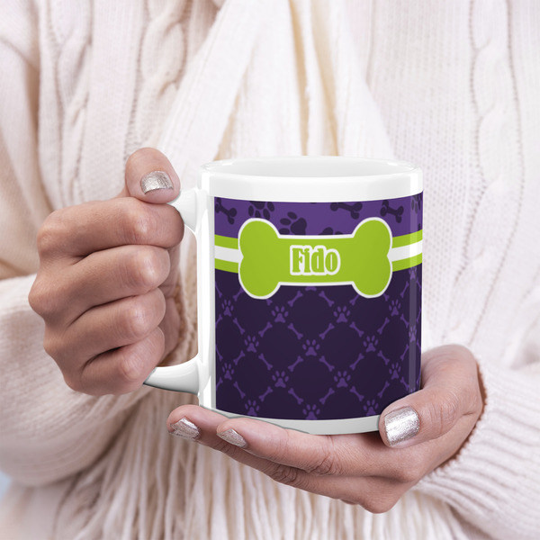 Pawprints & Bones 20oz Coffee Mug - LIFESTYLE