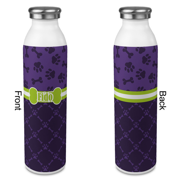 Pawprints & Bones 20oz Water Bottles - Full Print - Approval