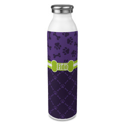 Pawprints & Bones 20oz Stainless Steel Water Bottle - Full Print (Personalized)