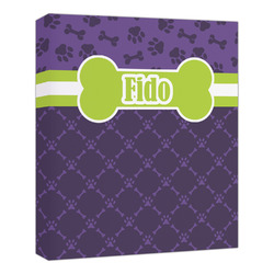 Pawprints & Bones Canvas Print - 20x24 (Personalized)