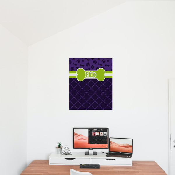 Pawprints & Bones 20x24 - Matte Poster - On the Wall