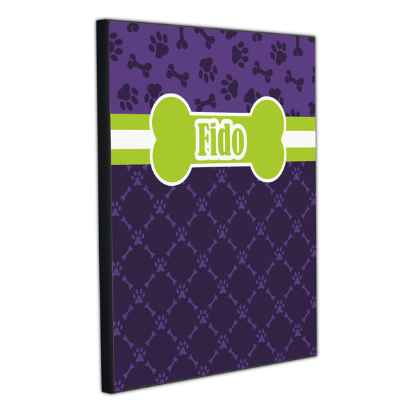 Pawprints & Bones 20x24 Wood Print - Angle View