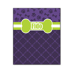 Pawprints & Bones Wood Print - 20x24 (Personalized)