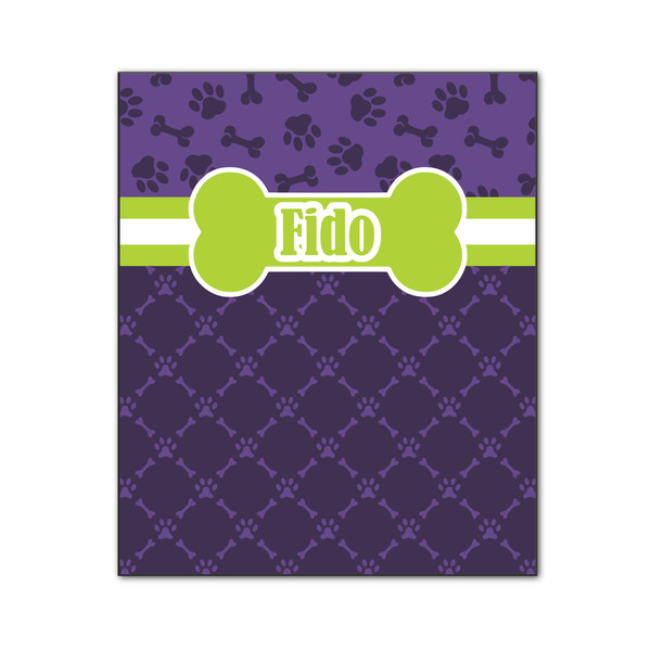 Pawprints & Bones 20x24 Wood Print - Front View