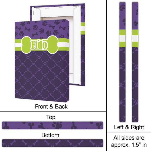 Pawprints & Bones 20x30 - Canvas Print - Approval